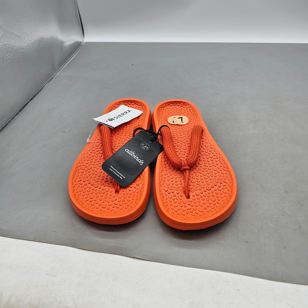 Allbirds Sugar Zeffer Buoyant Orange Flip Flop Sandals W9 M7 AB005SU070